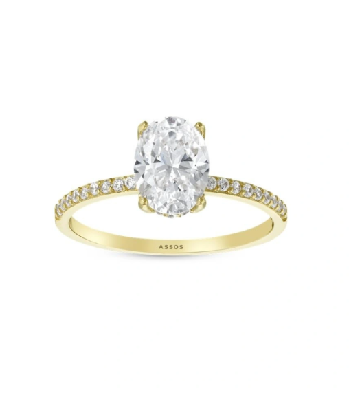 OVAL TEKTAŞ YÜZÜK